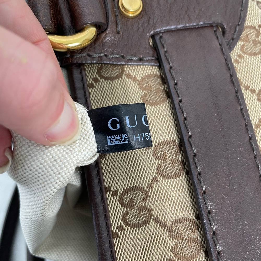 Gucci Brown Canvas GG Running Tote - Picture 14 of 15